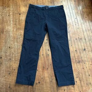 Banana Republic business casual Aiden flat front 38 navy chino pants